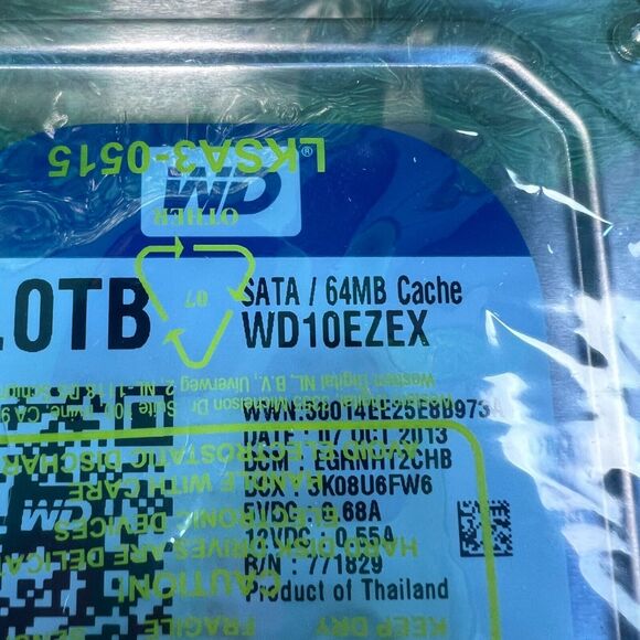 Western Digital WD Blue 1 TB Internal Hard Drive 7200RPM New Open Box - Picture 7 of 8